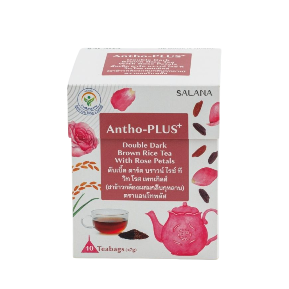 ชาข้าวแอนโทพลัส สูตรกุหลาบ (10 ซอง : กล่อง)
